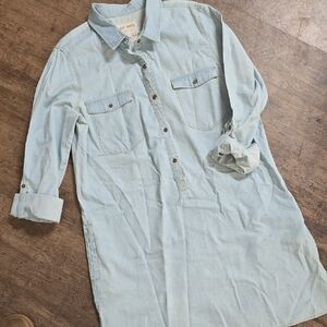 GIRL KRAZY Light Blue Casual Denim Dress Sz XL